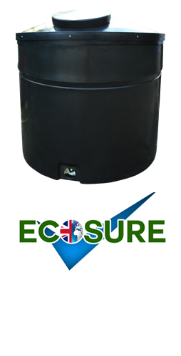 Ecosure Insulated 1340 Litre Water Tank Black