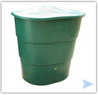 Ecosure Water Butt 700 Litres - Green